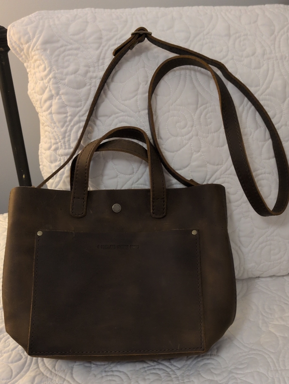 Portland Leather Goods Mini Crossbody Tote